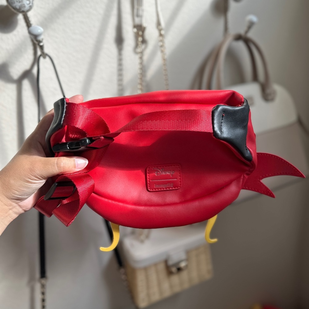 Disney Loungefly Mulan Mushu Red Belt Bag - Picture 4 of 5